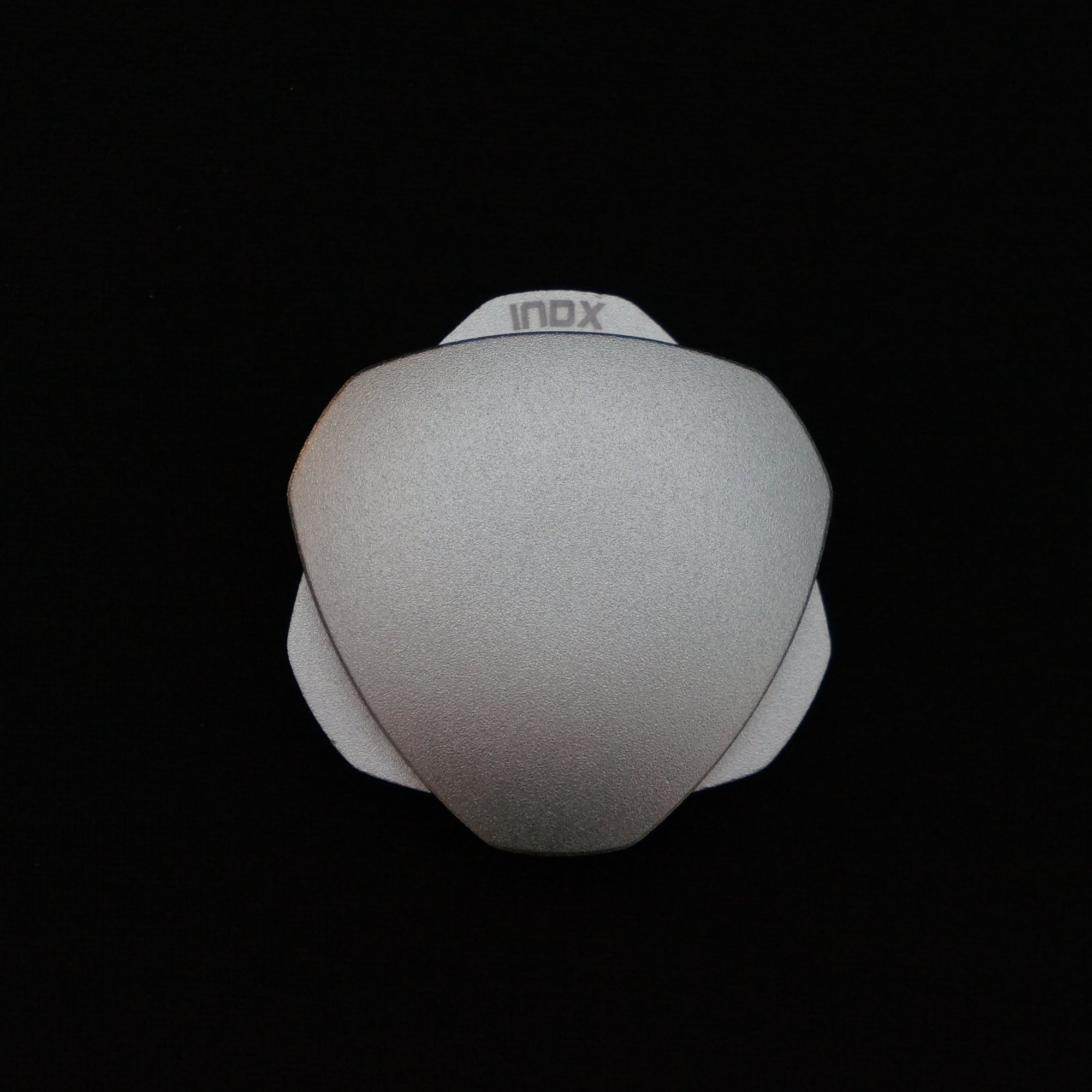 INDX affordable silent satisfying magnetic haptic desk toy - textured aluminum