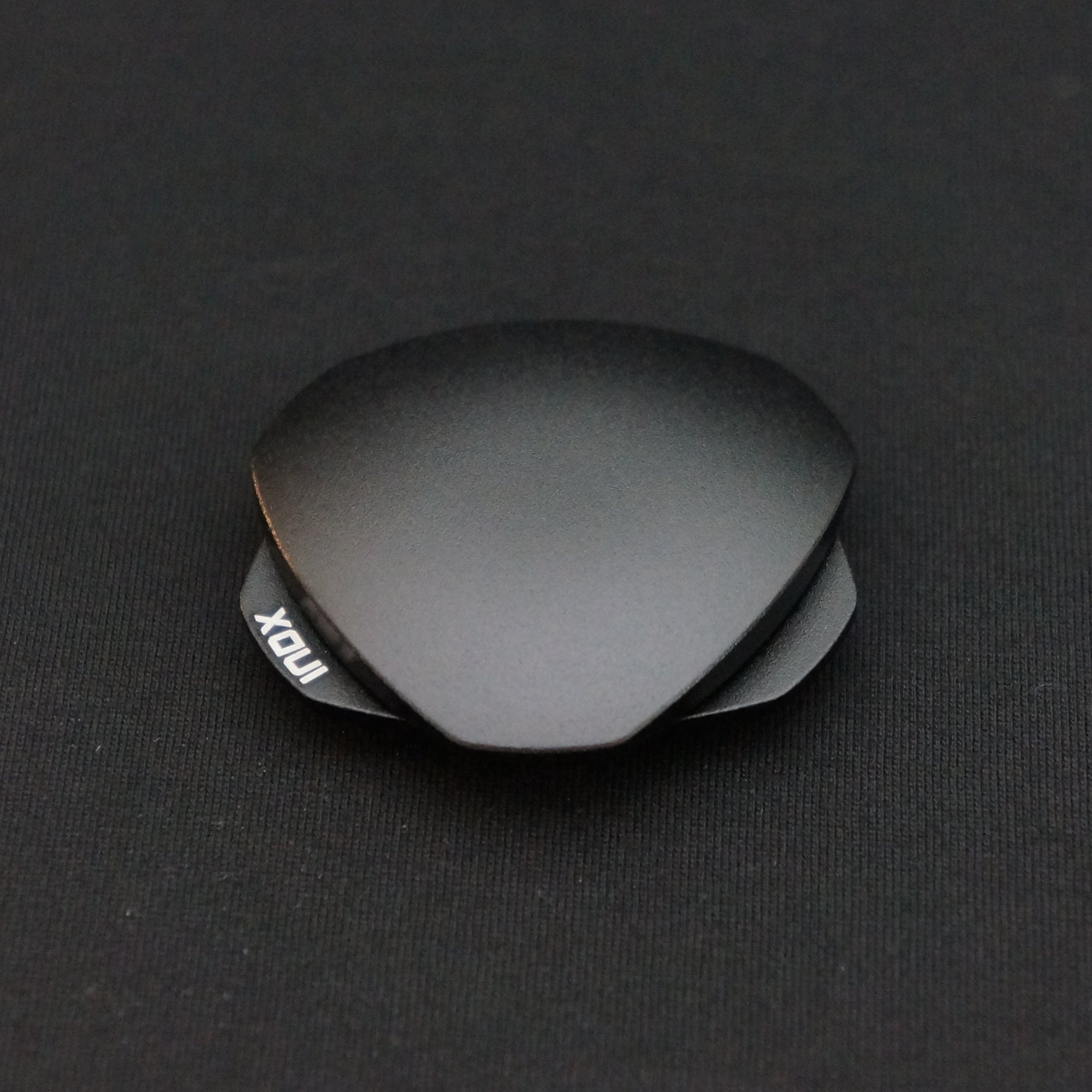 INDX affordable silent satisfying magnetic haptic desk toy - textured black aluminum