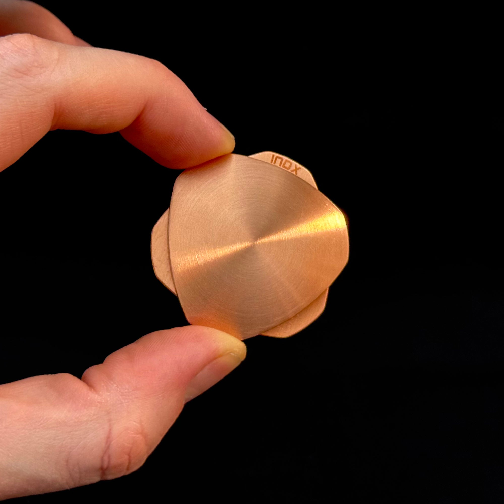 INDX Silent satisfying magnetic haptic desk toy - brushed copper